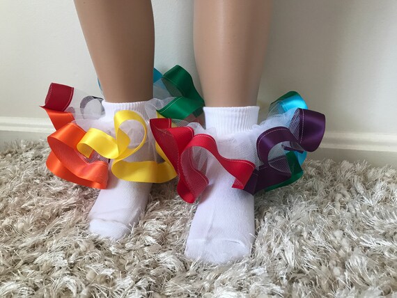 pageant ruffle socks