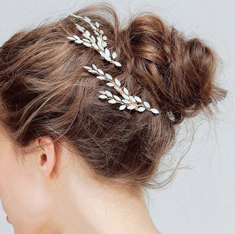 Opal Hair Comb/wedding Opal Crystal Hair Comb/ Bride Opal Etsy