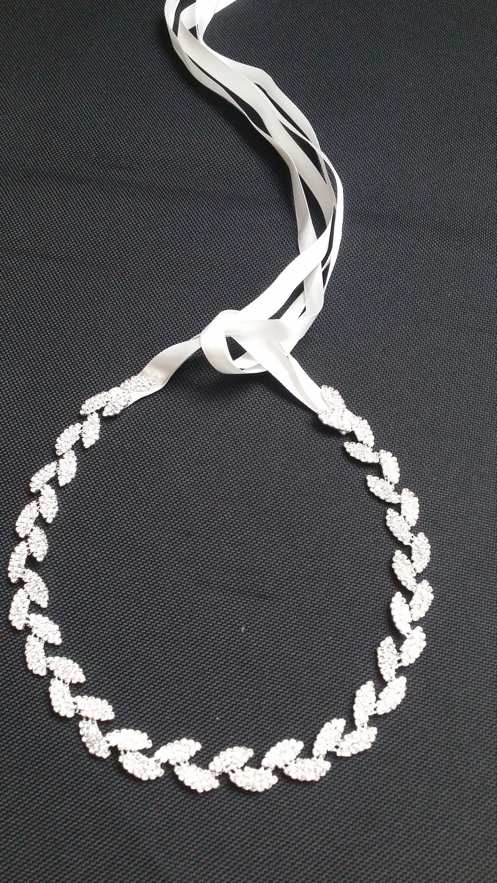 Rose Gold or Silver Leaf Wedding Headband/bride Rose Gold Leaf Etsy