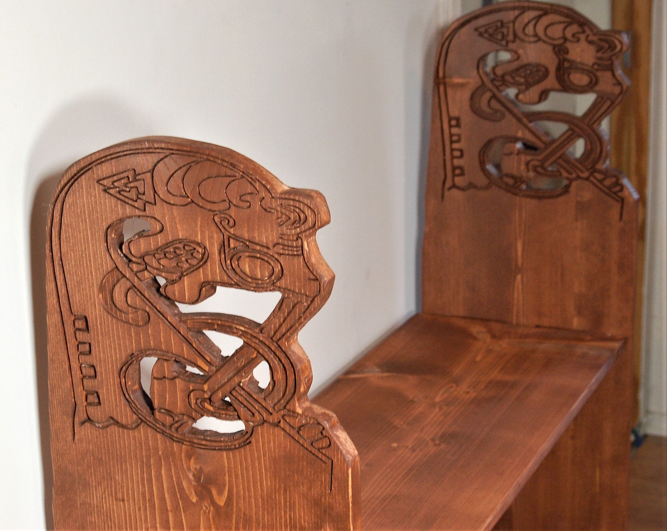 Viking book shelf Authentic replica oseberg design Viking Etsy