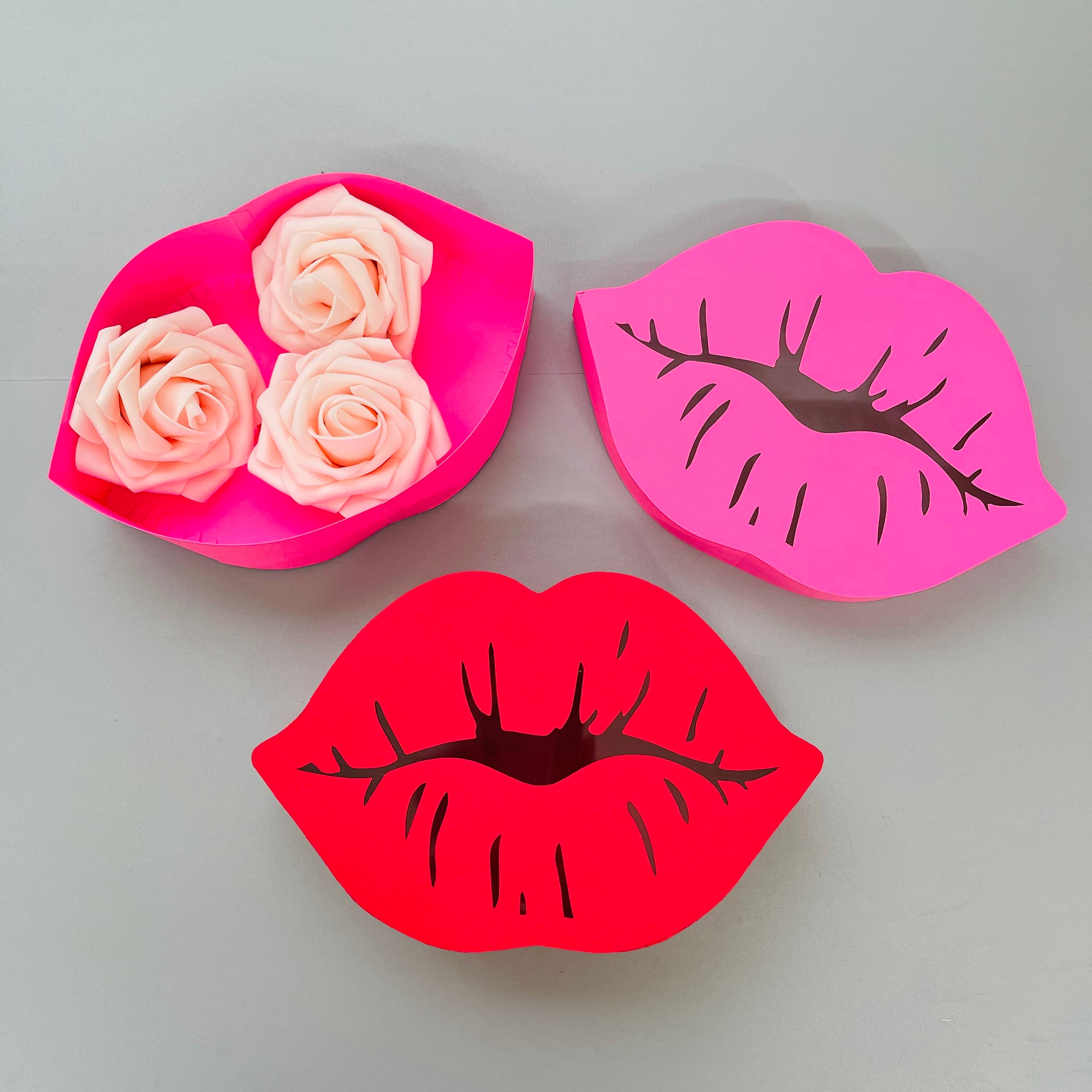 Lips Box Template Svg, Png, Jpg, Pdf Files. Valentines/ Mothers Day