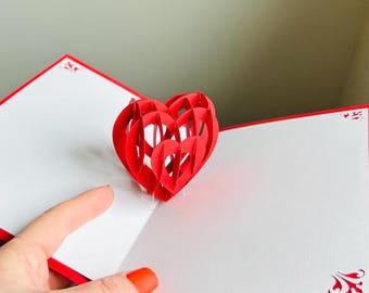 3D Pop Up Card for Valentine and Mother's day SVG / PDF / Digital file