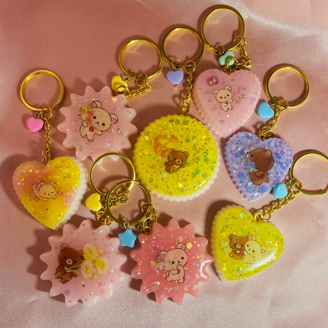 Rilakkuma Resin Keychain Etsy