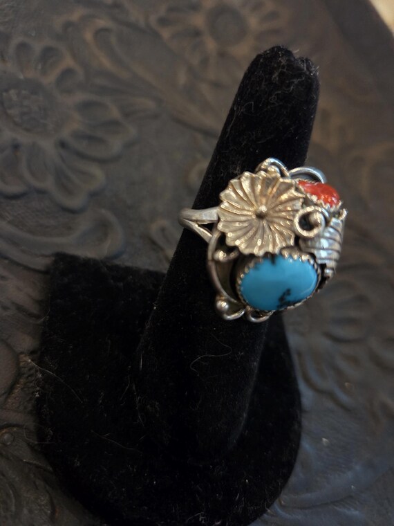 Native American made cluster ring - image 6