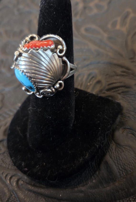 Native American made cluster ring - image 2