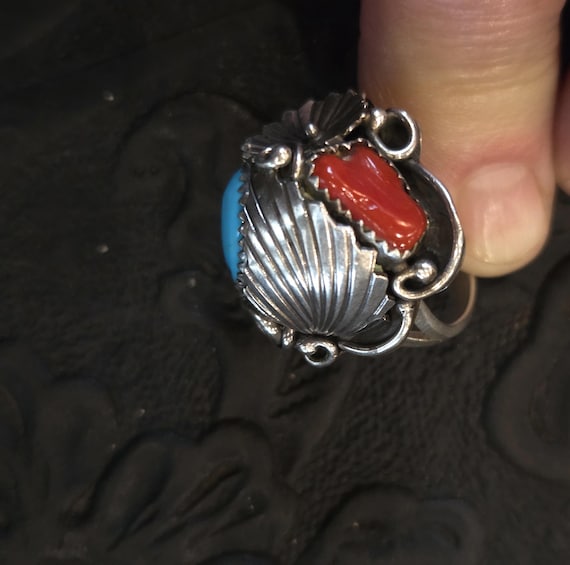 Native American made cluster ring - image 3