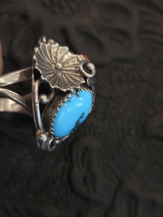 Native American made cluster ring - image 4