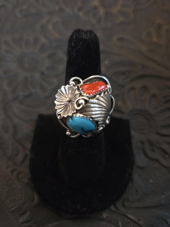 Native American made cluster ring - image 8