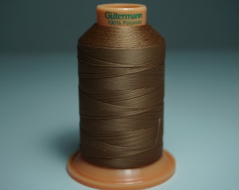 Gutermann Tera 80 Polyester Thread: Color 444 Coyote brown, 800 Meter Spool