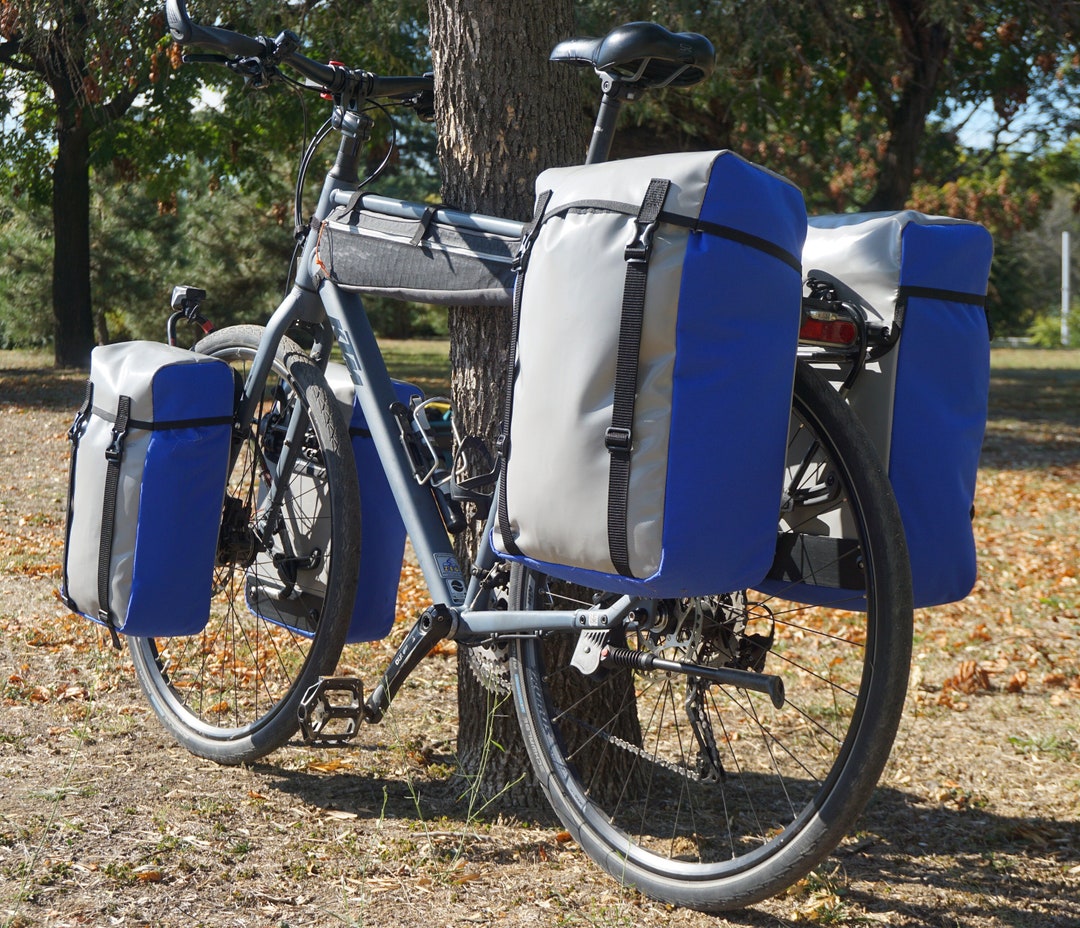 Bolsas para bicicletas hechas a medida, juego de 4 alforjas, bolsas  resistentes al agua para bicicletas, juego completo de alforjas para  ciclismo, bolsas para bicicletas de aventura hechas a pedido -  México