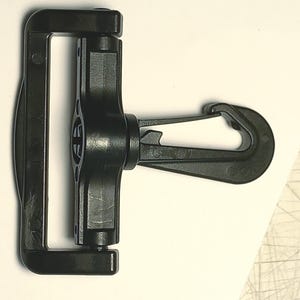 YKK black plastic snap hooks, different sizes ,sold per 1 piece