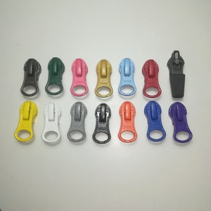 YKK #5 Reverse Zipper Slider: Automatic Locking Puller for Water Resistant Coil Zips