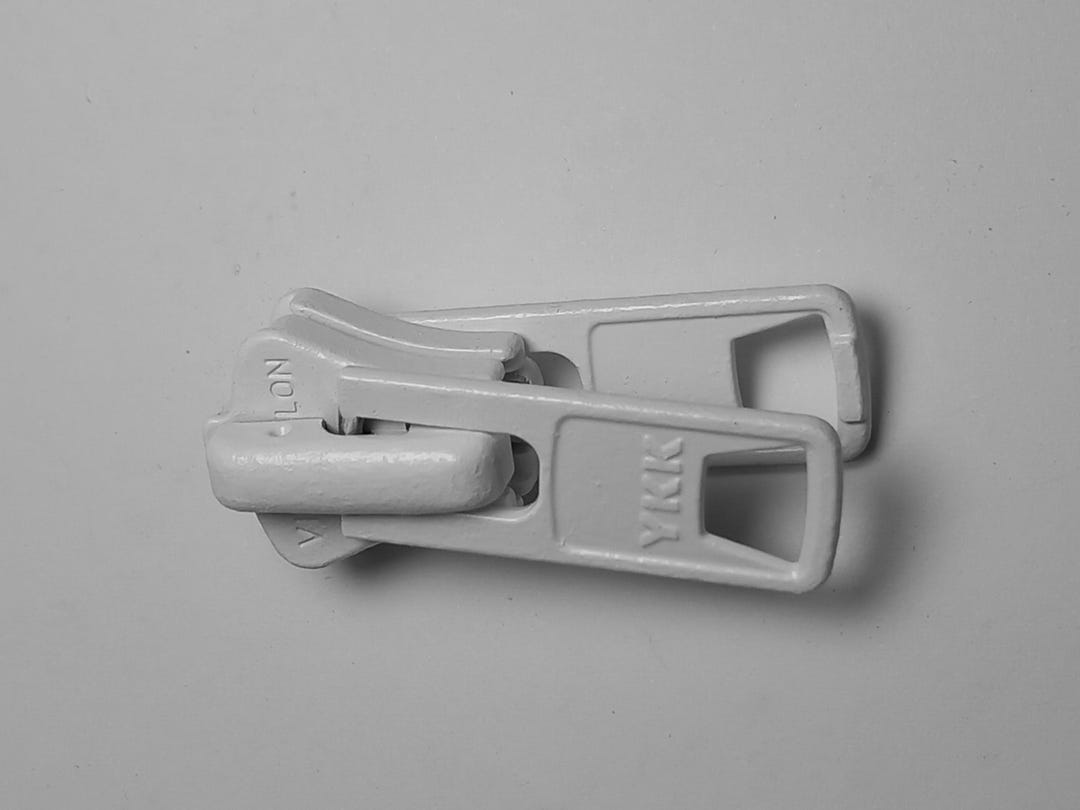 YKK Vislon #10 White Double Pull Zipper Sliders - Heavy Duty Set Of 2 For Boat Canvas & Tents 10 thumbnail image