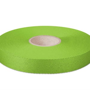 May include: A roll of bright green 20 mm wide webbing.