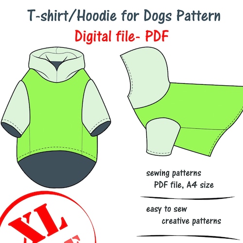 Small Dog Hoodie Sewing Digital Pattern Pdf Pet Dog Appear Etsy