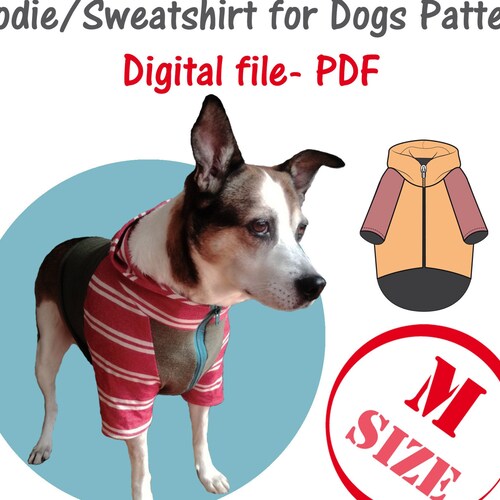 Medium Dog Raincoat Sewing Pattern Digital File Dog Coat Etsy