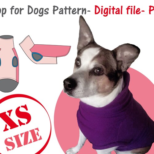 Extra Small Dog Polo Top Sewing Pattern Pdf Dog Tshirt Etsy
