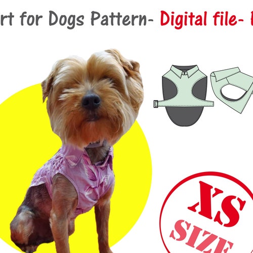 Small Dogs Tshirt Sewing Pattern Small Dog Clothes Etsy