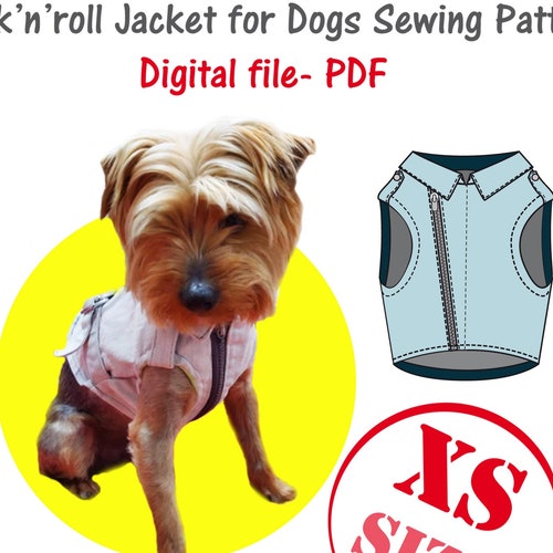 Extra Small Dog's Jacket Sewing Pattern Cat Clothes Etsy