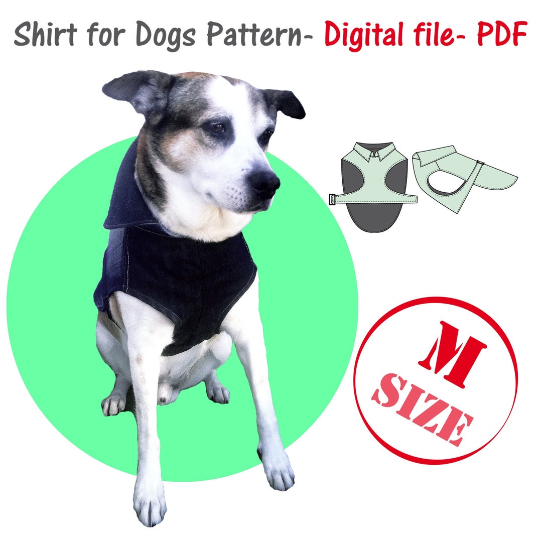 Medium Dog Shirt Sewing Pattern PDF Dog Clothes Pattern Dog Etsy