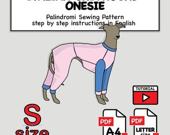 Italian Greyhound Jumpsuit Sewing Pattern – Digital PDF Download - Size S