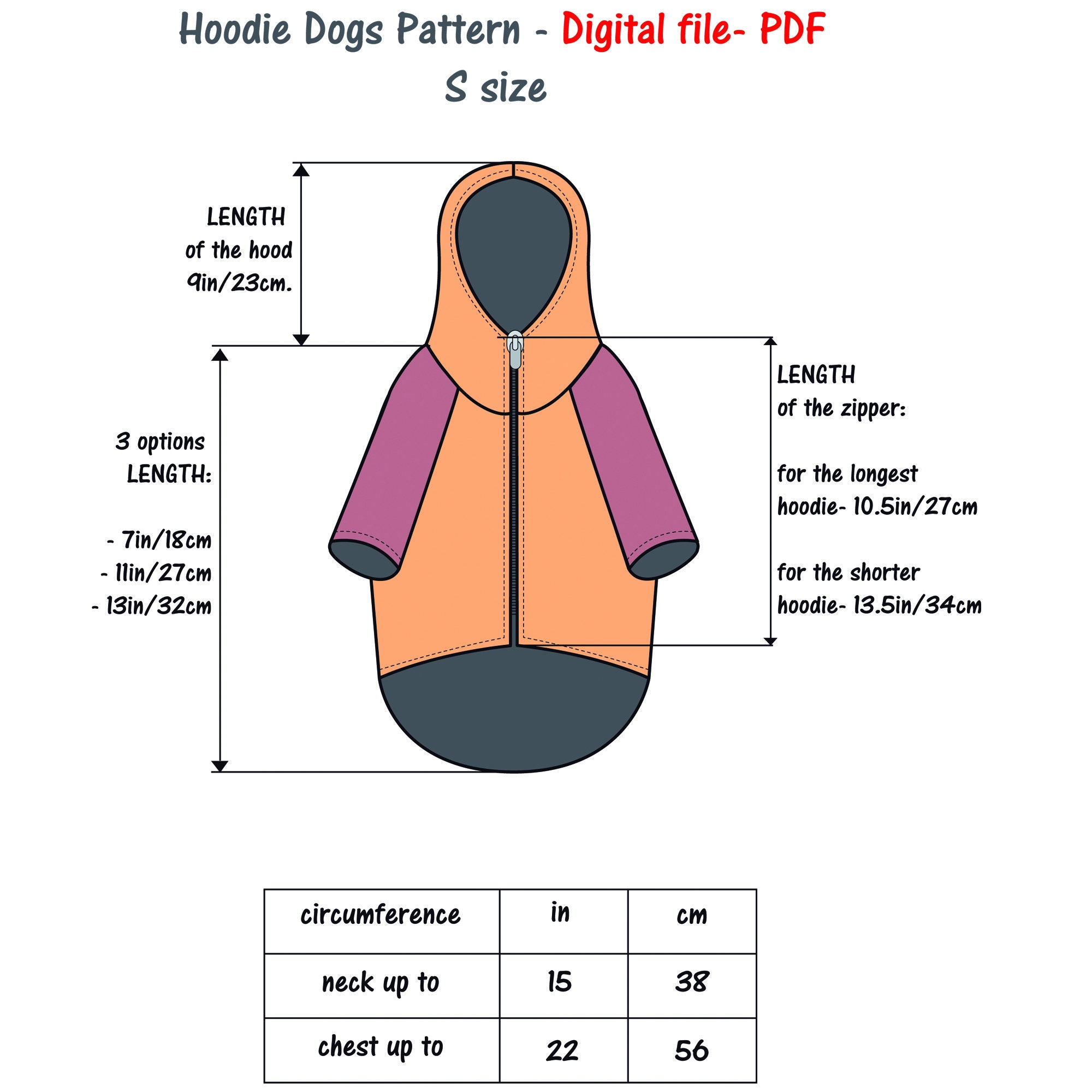 Small Dog Sweatshirt Pattern Sewing Dog Sweater Pattern Dog Etsy