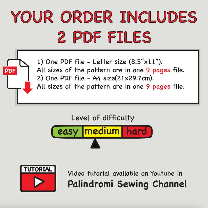 PDF - Italienisches Windspiel Raglanärmel Hoodie Schnittmuster PDF - Größe XL Bild 3