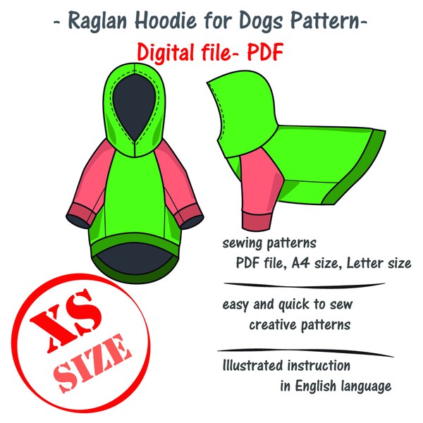 Xs Dog Clothes Pattern Etsy