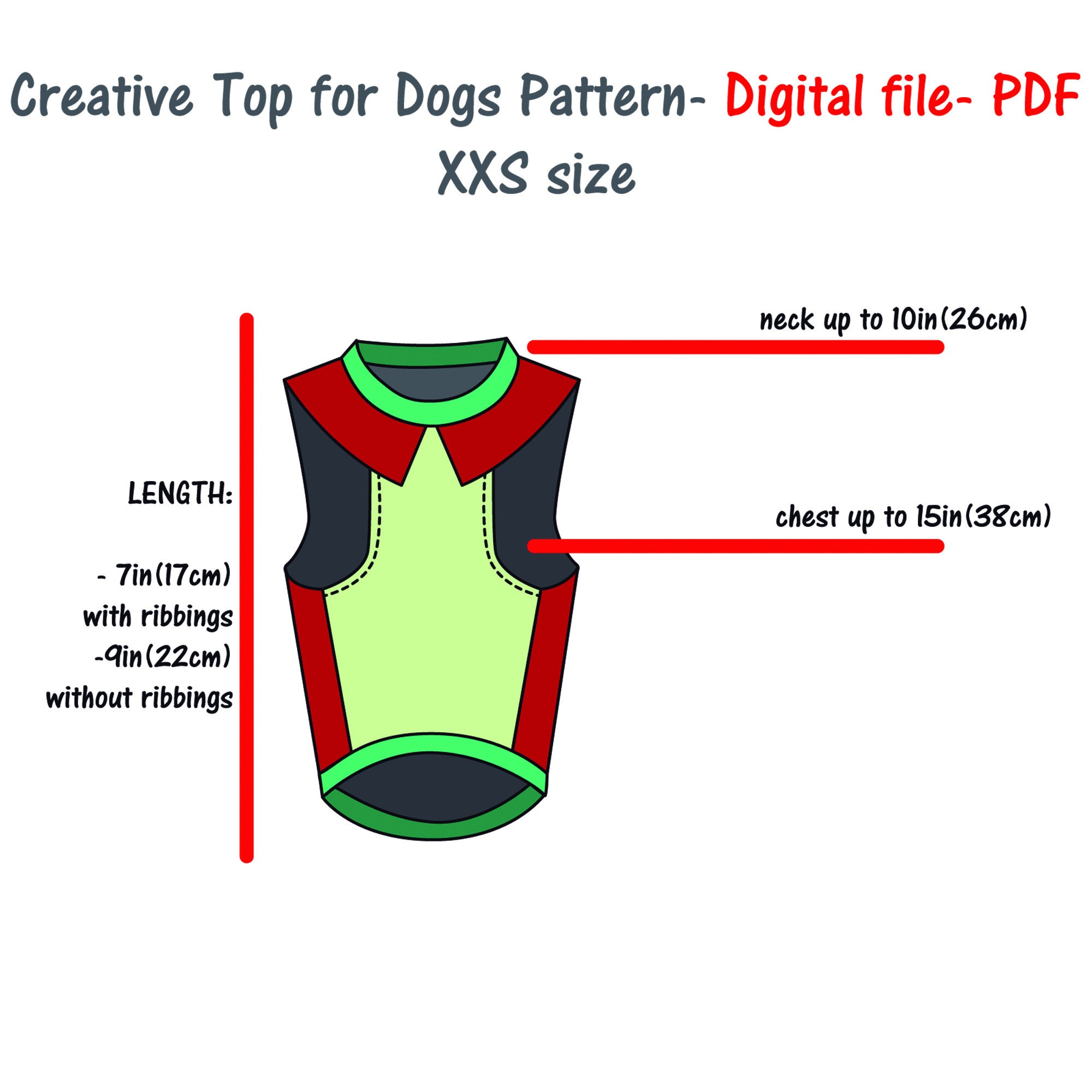 Extra Small Dog Tee Shirt Sewing Pattern Cat Tee Shirt Sewing Etsy