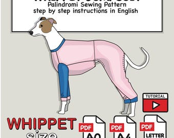 Patron de couture numérique Whippet Jumpsuit - A0, A4 et format Letter (téléchargement numérique)