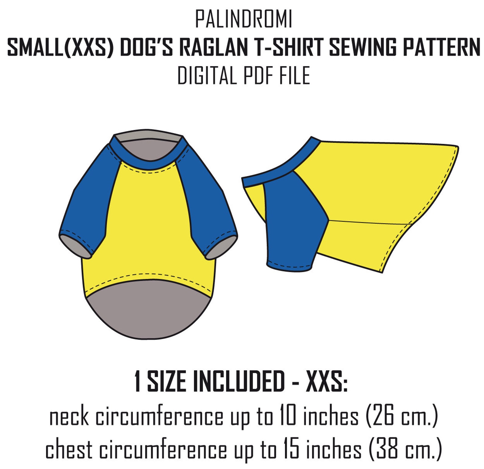 Extra Small Dog Tshirt Sewing Pattern Small Dog Clothes Etsy