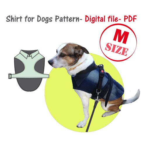 Dogs Shirt Pattern PDF Big Dog Clothes Pattern Dog Jacket Etsy