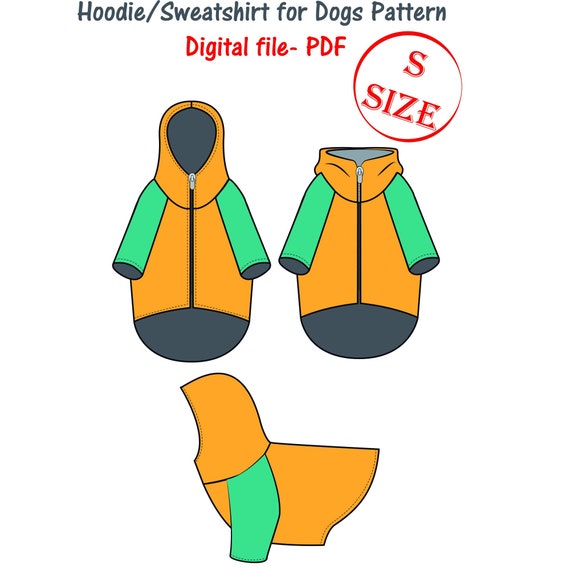 Small Dog Sweatshirt Pattern Sewing Dog Sweater Pattern Dog Etsy