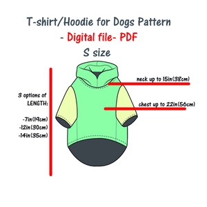 Small Dog Hoodie Sewing Digital Pattern Pdf, Dog Sweatshirt Pattern ...