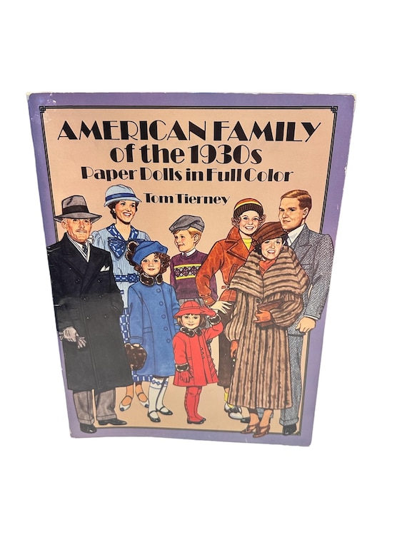 Paper Doll　three books　Tom Tierney American Family of the 1930s Paper Dolls in Full Color Tom