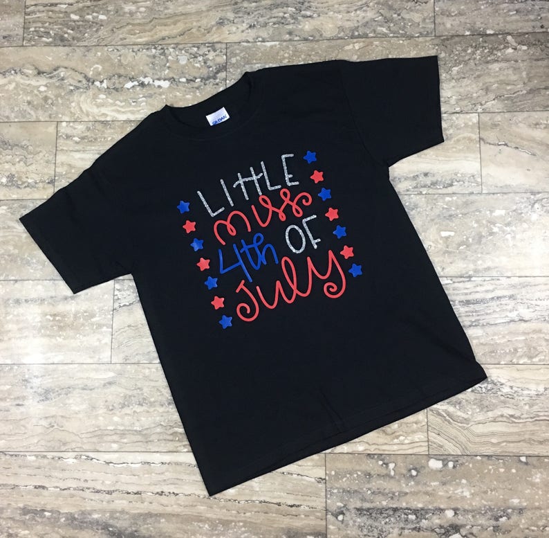 Little Miss 4th of July Shirt | Etsy