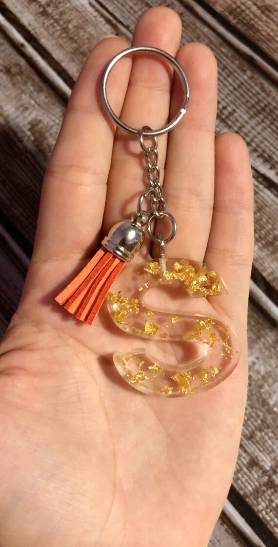 resin keychain with tassel