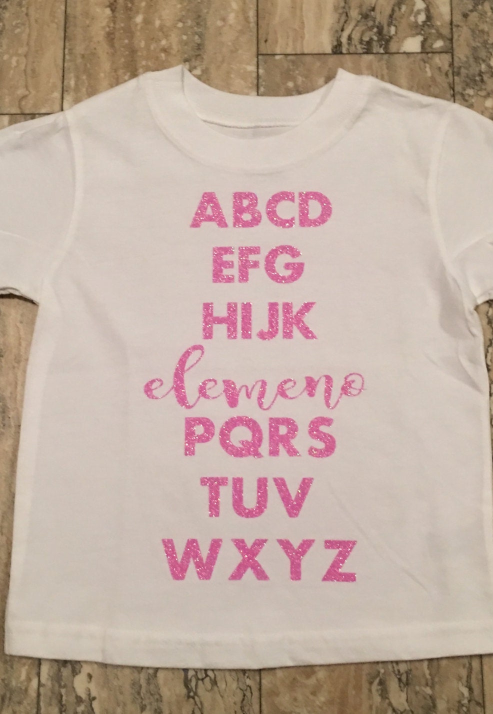 Alphabet Elemenop toddler shirt kids shirt with saying Cute Etsy