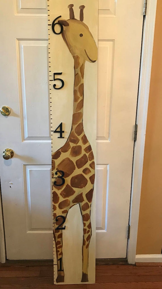 Wooden Giraffe Growth Chart