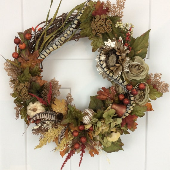 Sunflower Wreath 26 Inch Door And Wall Decor Artificial Silk Flower Wreath Front Door Grapevine Wreath Autumn Wreath Made In Canada