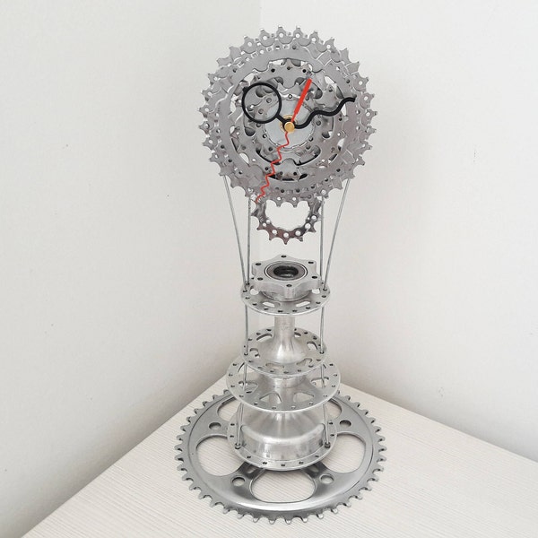 Horloge de vitesse de bicyclette, horloge de vélo, horloge steampunk, art d'horloge, cadeau pour lui, horloge de bicyclette, cadeau de papa, cadeau de cycliste, horloge de pendule