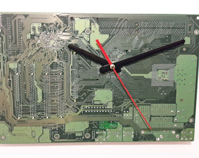 Motherboard Clock Circuit Board Clock Computer Parts Clock Etsy