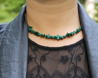 malachite Jewelry malachite Necklace Gifts|for|grandma Jewelry beaded choker beaded Necklace gemstone Jewelry gemstone necklace Healing ston