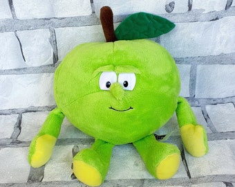Stuffed green apple Plush toys Vintage Stuffed fruits Plush toys 11.5" collectible toy  Children's Toy Stuffed Toy kids Toy