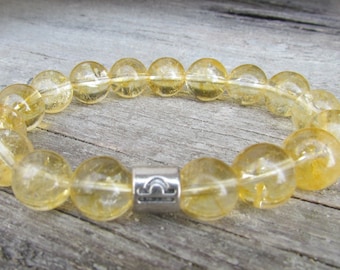 citrine bracelet Birthstone jewelry November birthstone Horoscope bracelet Horoscope jewelry Scorpio Bracelet Zodiac jewelry Zodiac bracelet