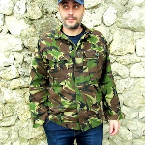 Camo Jacket for men mens Jacket Vintage mens Clothing Vintage Army Jacket Military Jacket camouflage jacket CAMOUFLAGE MILITARY image 1