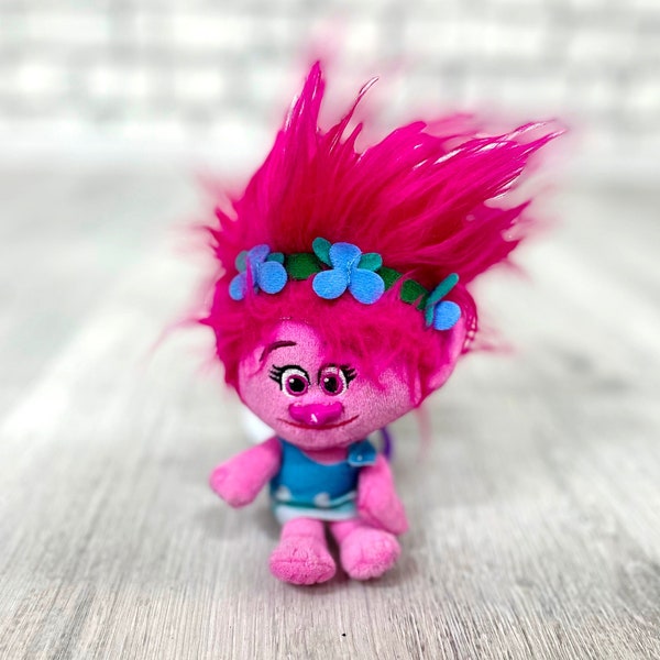 Soft Troll Doll Vintage dreamWorks troll Plush toys Vintage Poppy Troll 6.5" collectible toy Childrens Toy  kids Toy Stuffed doll