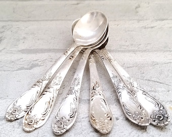 coffee spoons Vintage Serving Spoon German silver spoon Melchior spoon vintage kitchen decor Collectible spoon Soviet Vintage silverware