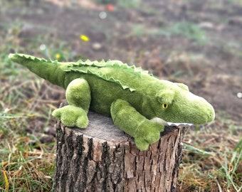 Stuffed crocodile Plush toys 18" alligator toys Vintage collectible toy animals toys Children's Toy Stuffed Toy kids Toy Stuffed Animal Toy