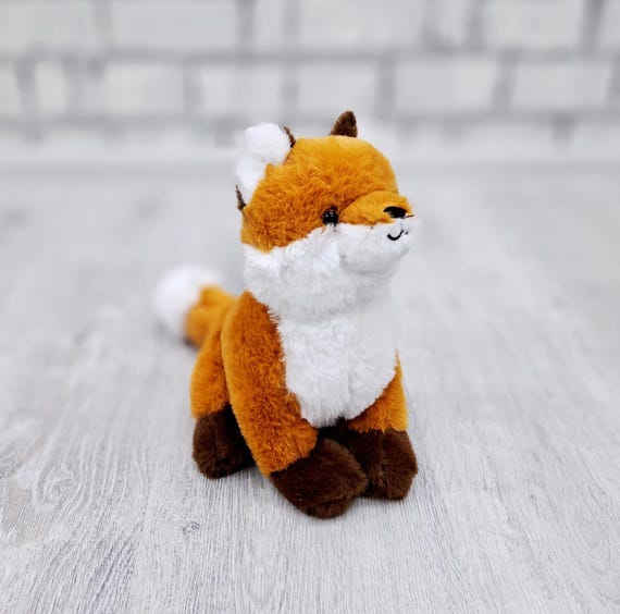 Stuffed fox Plush toys Vintage fox toys 9" collectible toy plush animals toys Children's Toy Stuffed Toy kids Toy Stuffed fox Animal Toy